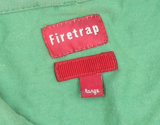 Firetrap Men's Green Basic Jacket, Size L, Casual Style