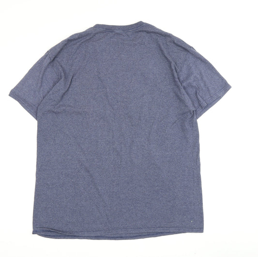 Disney Men's Blue Grumpy Cartoon T-Shirt Size L