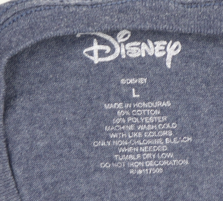 Disney Men's Blue Grumpy Cartoon T-Shirt Size L