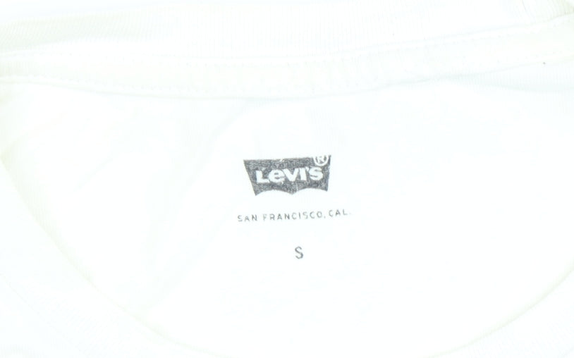 Levi's Men's White Logo T-Shirt Size S
