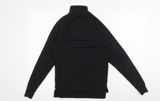 Trespass Unisex Black Pullover 2XS, High Neck, 1/4 Zip