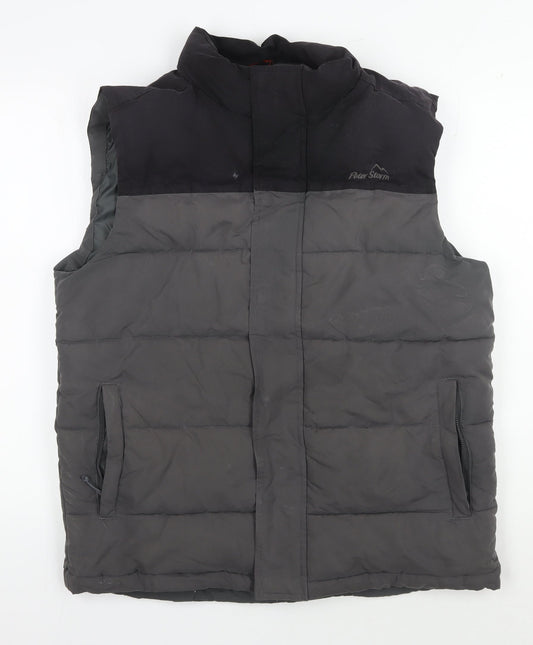 Peter Storm Men's Black Puffer Waistcoat, Medium