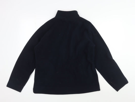 EWM Women's Black Fleece Jacket M Full Zip Casual