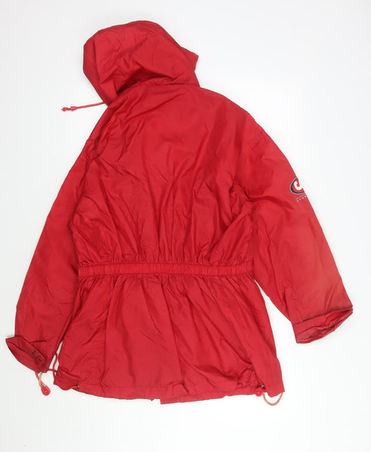 Joie de Vivre Men's Red Windbreaker Jacket M