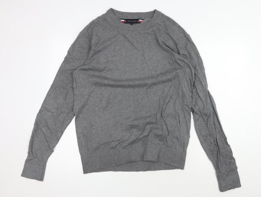 Tommy Hilfiger Men’s Grey Pullover L - Classic Style