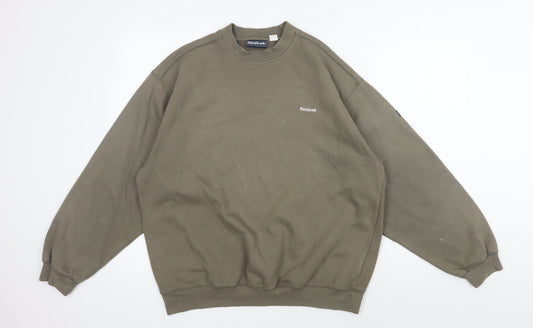 Reebok Men's Green Pullover Sweatshirt M