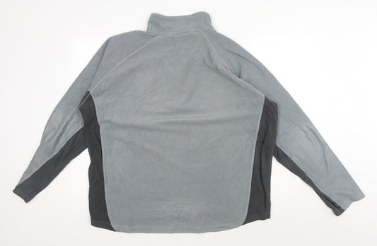 Trespass Men's Grey 1/4 Zip Fleece Sweatshirt, XL, Regular Fit