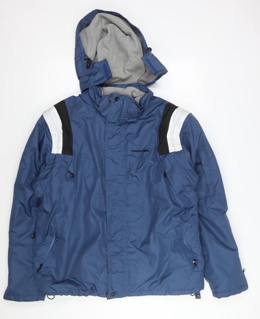 Trespass Men's 2XL Blue Parka Jacket Waterproof