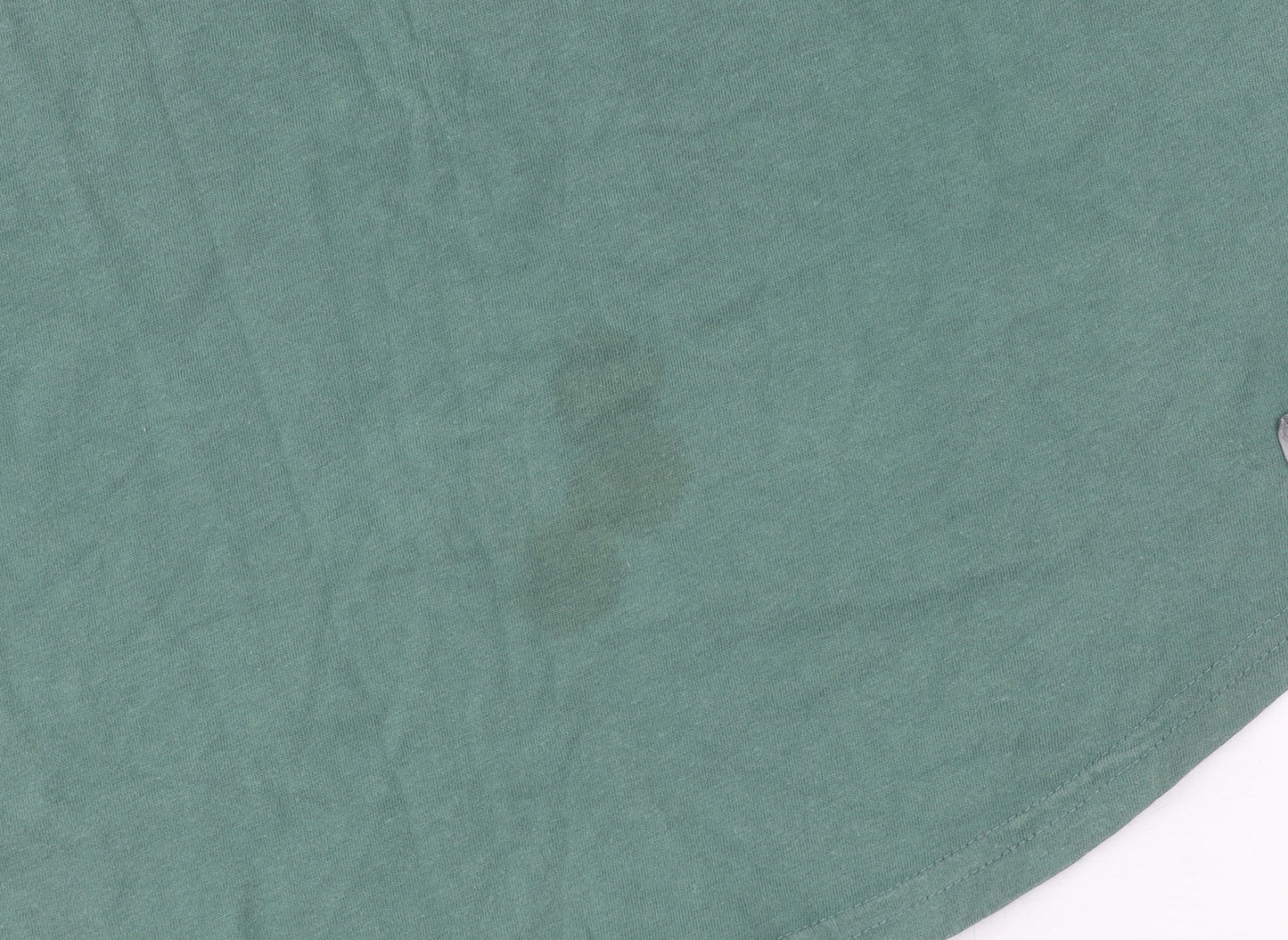 Hollister Men's Green Longline T-Shirt, Size S, Crew Neck