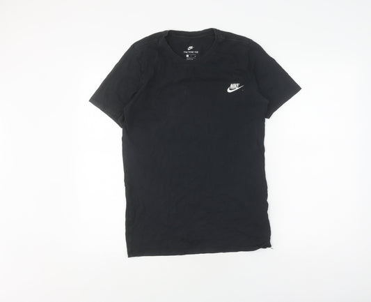 Mens UK Size S Nike Black Cotton T-Shirt