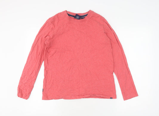 Superdry Women's Red Long Sleeve T-Shirt, Size 4, Casual Style