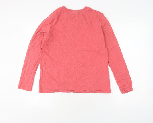 Superdry Women's Red Long Sleeve T-Shirt, Size 4, Casual Style