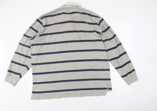 Polo Ralph Lauren Men's Grey XL Striped Pullover