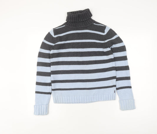 Tommy Hilfiger Women's Blue Striped Pullover Jumper