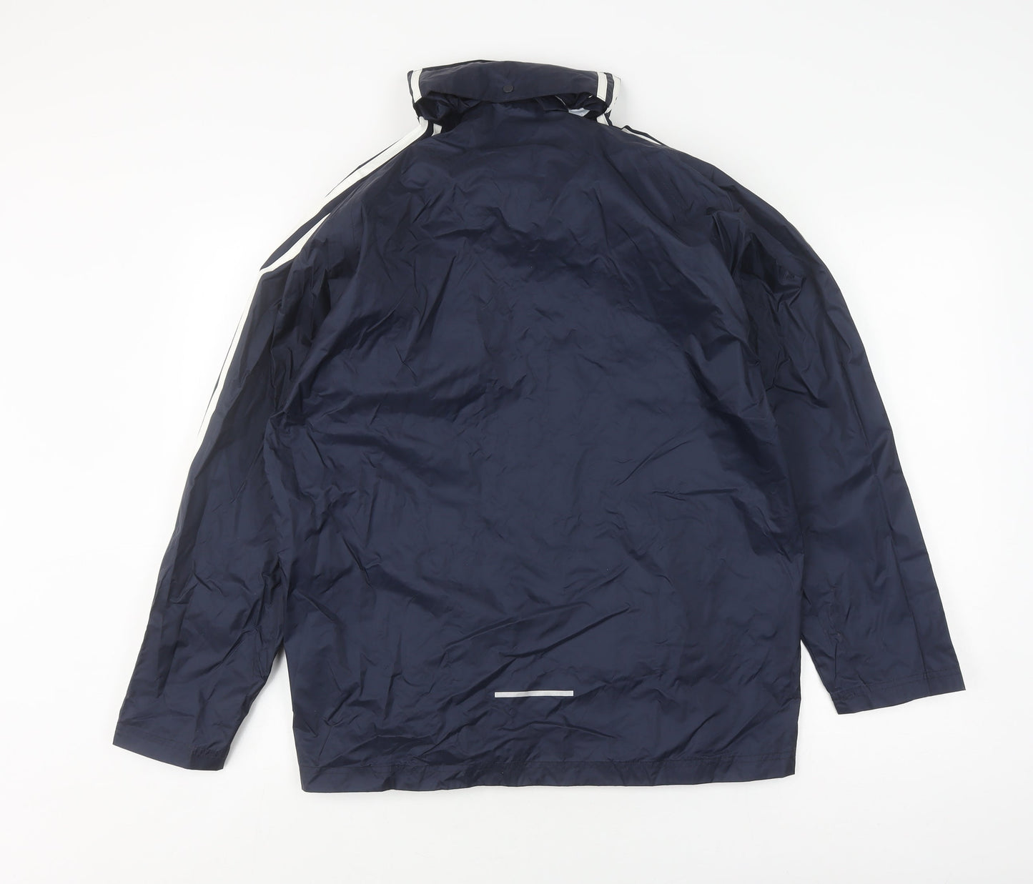 Adidas Teens Blue Windbreaker Jacket L