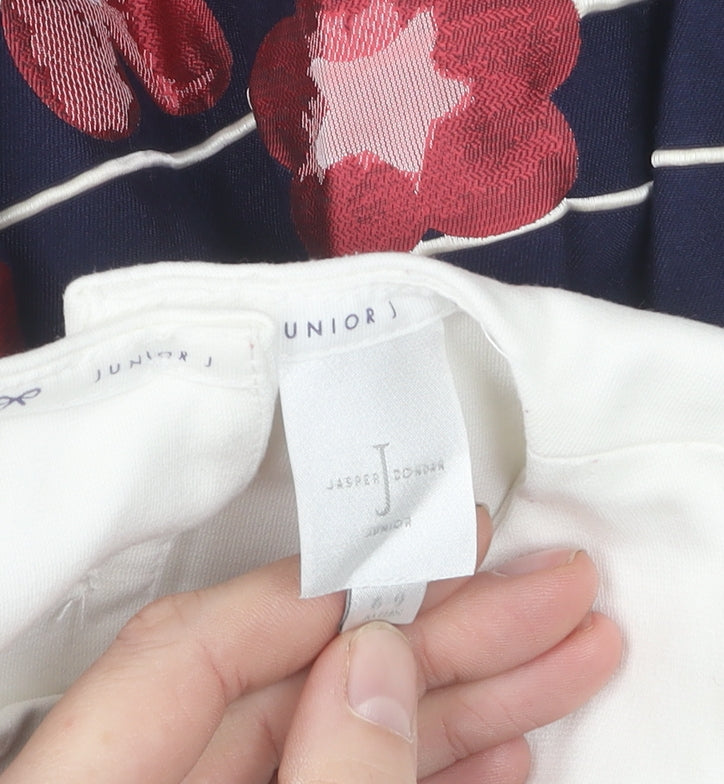 Brand and care label for Jasper Conran girls’ multicoloured floral a-line dress 3-6 months