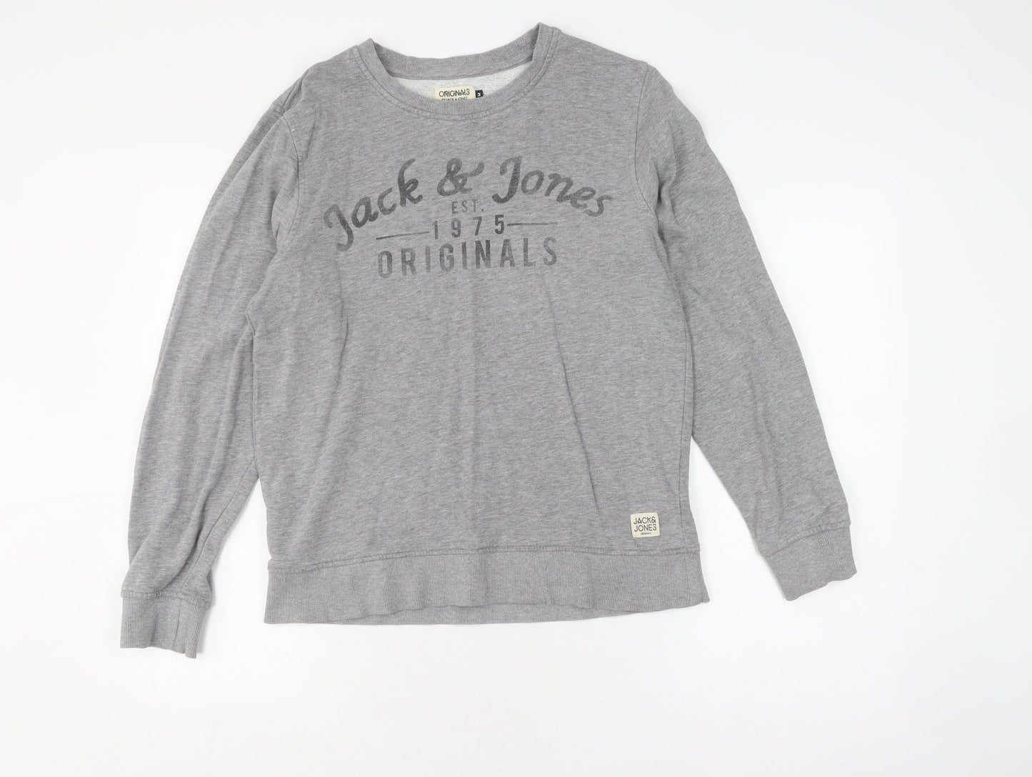 Jack & Jones Men's Grey Pullover Sweatshirt M