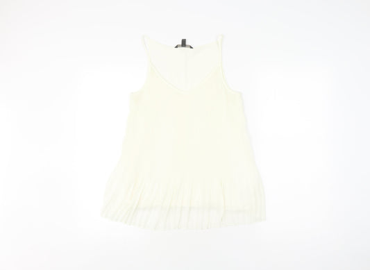 Womens UK Size XS Banana Republic Ivory Cotton Tank