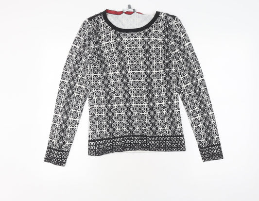 Laura Ashley Women's Geometric Knit Jumper, Size 8