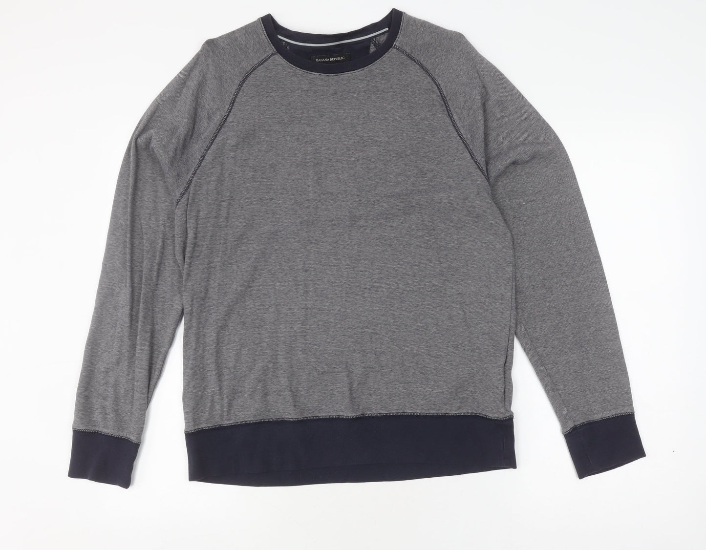 Banana Republic Unisex Grey Pullover Sweatshirt L