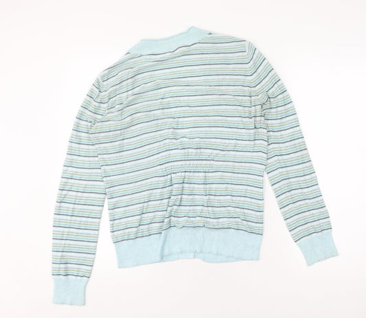 Fat Face Women's Blue Stripe Cardigan Size 14