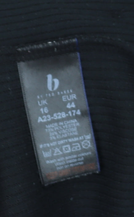 Ted Baker Women's Black Pullover Sweatshirt Size 16