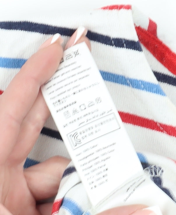 Joules Women's Multicoloured Striped Boat Neck T-Shirt