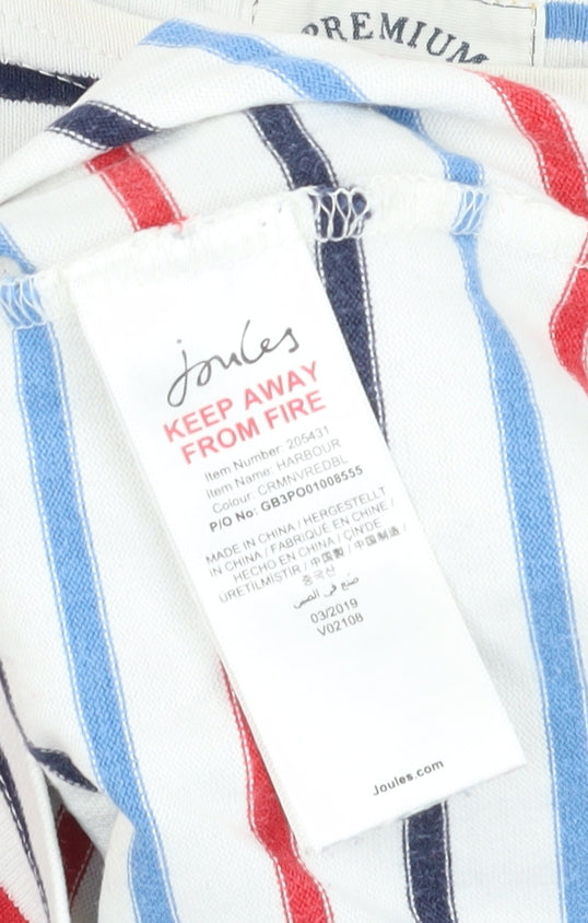 Joules Women's Multicoloured Striped Boat Neck T-Shirt