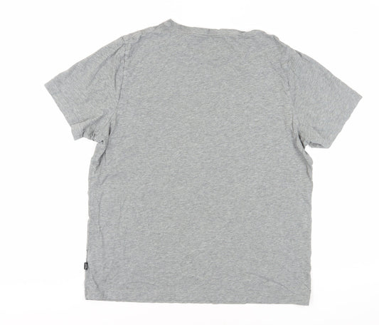 Puma Men's Grey Crew Neck T-Shirt Size L