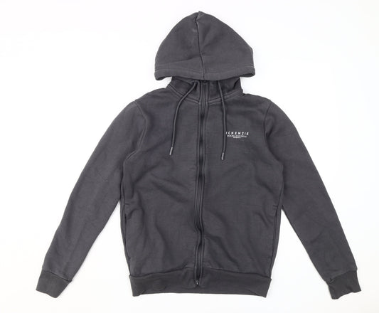 McKenzie Men's Black Full Zip Hoodie Medium