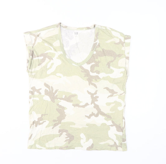 GAP Women’s Beige Camouflage XS T-Shirt