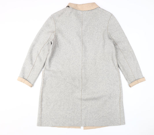 Marks and Spencer Women's Grey Overcoat Size 10