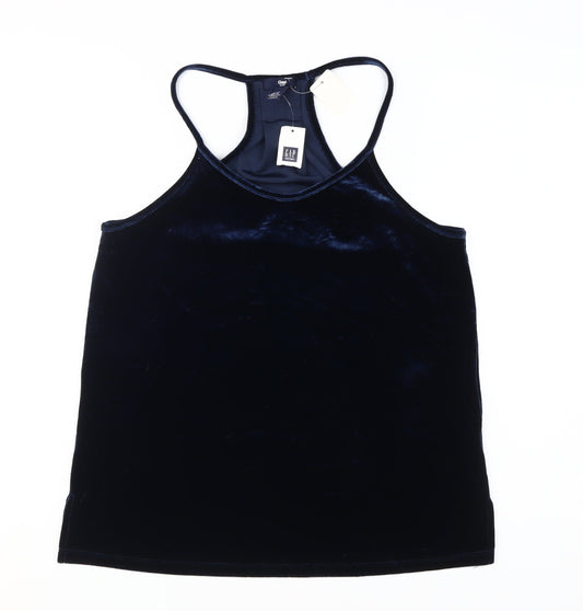 Gap Women's Black Velvet Tank Top XS