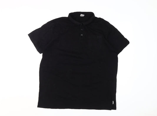 Additional front view of Lee Cooper Men's Black XL Polo Shirt