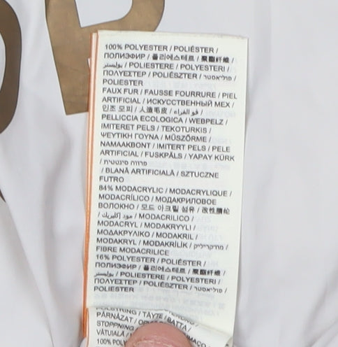 Superdry Women's White Puffer Jacket Size 14