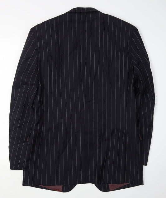 Austin Reed Men's Black Stripe Regular Fit Jacket 38R