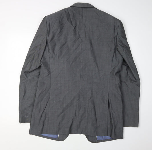 Marks & Spencer Men's Grey Wool Blazer 42L Jacket
