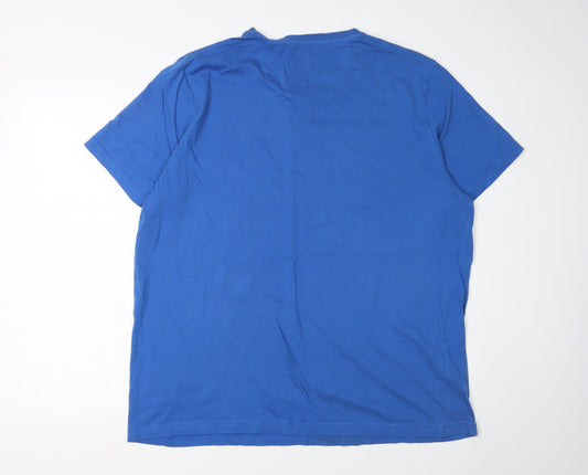 Puma Men's Blue XL Sports T-Shirt with Logo