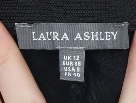Laura Ashley Women's Black Skinny Trousers Size 12