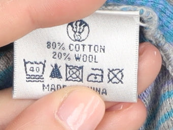 Fat Face Women's Blue Striped Cardigan Size 10