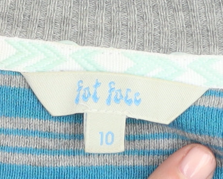 Fat Face Women's Blue Striped Cardigan Size 10