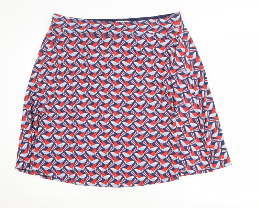 White Stuff Women's Multicoloured A-Line Skirt Size 12
