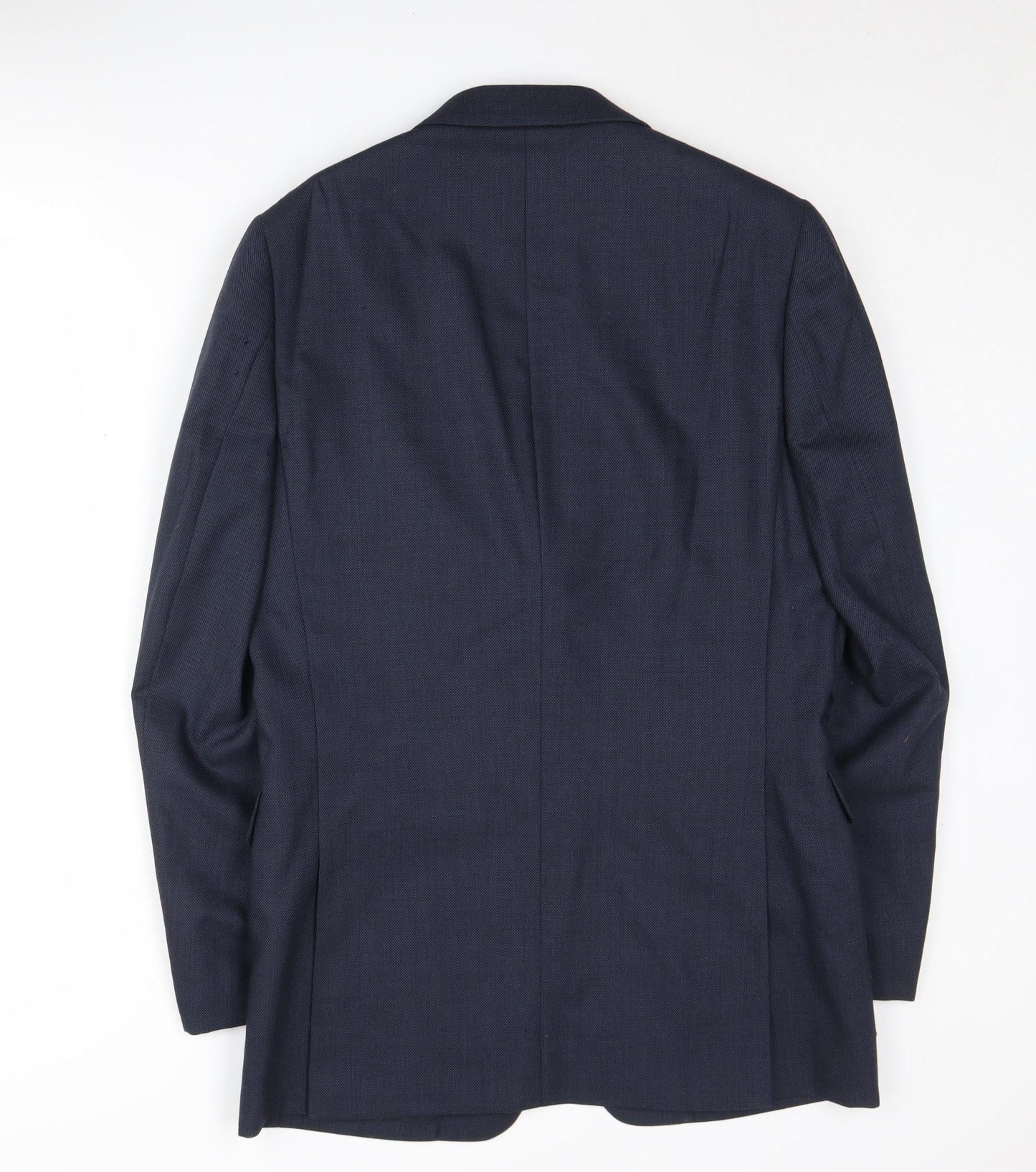 Jaeger Men's Blue 38L Wool Blazer Jacket