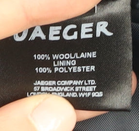 Jaeger Men's Blue 38L Wool Blazer Jacket