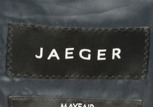 Jaeger Men's Blue 38L Wool Blazer Jacket