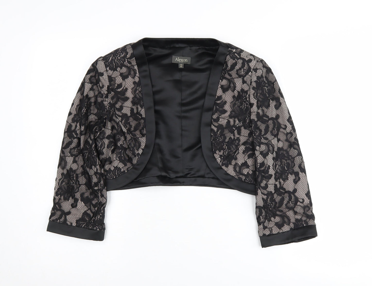 Alexon Women's Black Lace Shrug Size 12