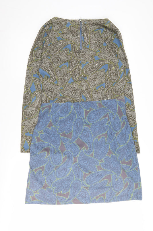 Boden Women's Multicoloured Paisley Shift Dress Size 12