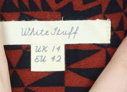 White Stuff Women's Multicoloured Shift Dress Size 14