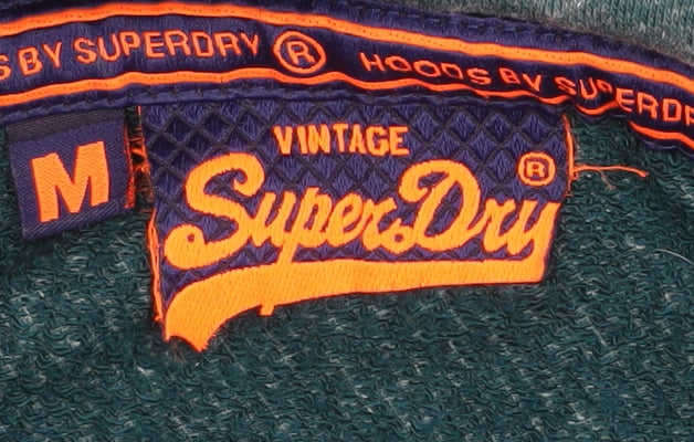 Superdry Women's Green Vintage Logo Pullover Hoodie - M
