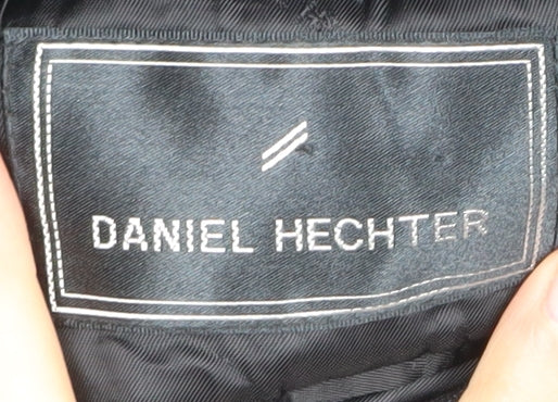 Mens 40 Chest Regular Daniel Hechter Black Three-Button Blazer